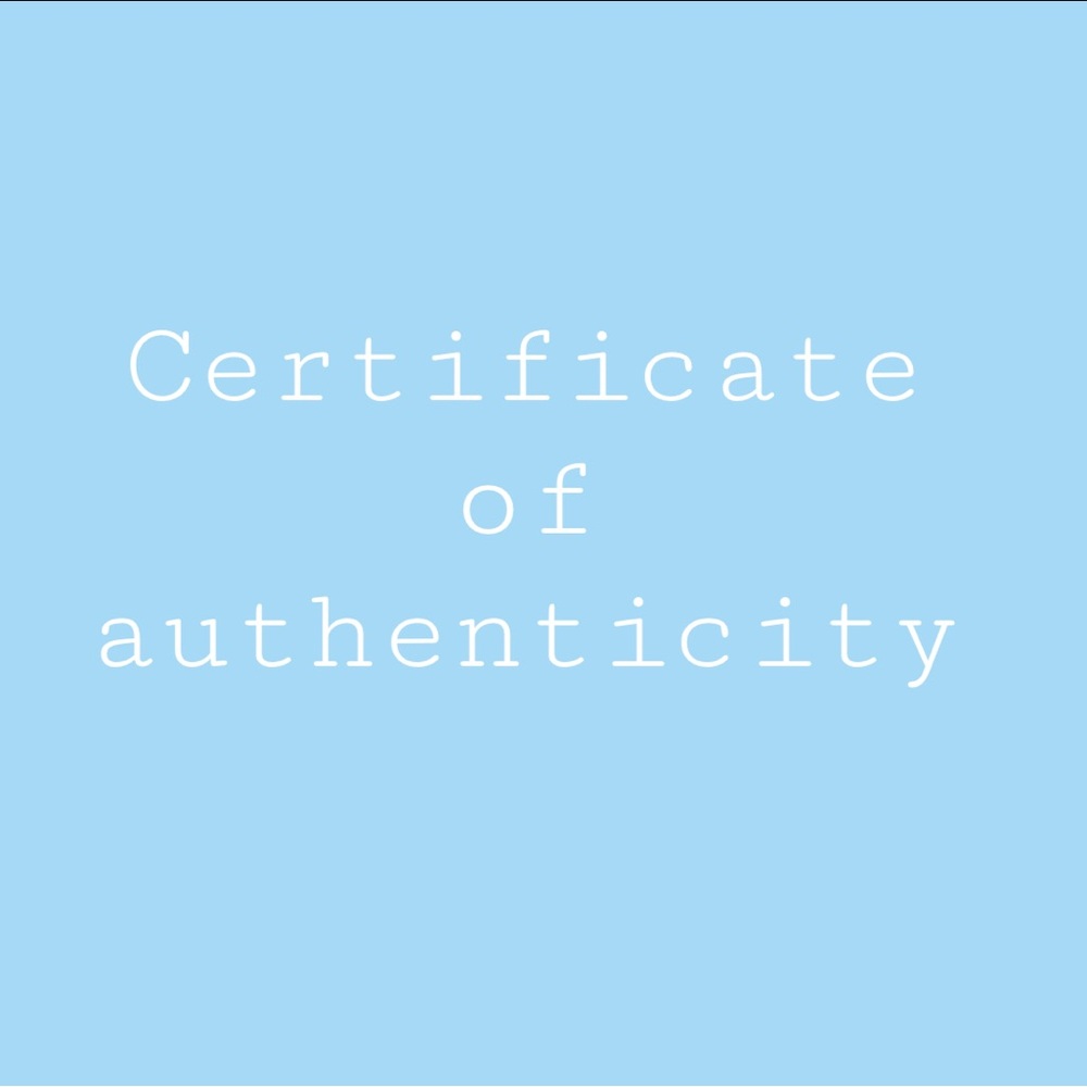 Certificate of Authenticity